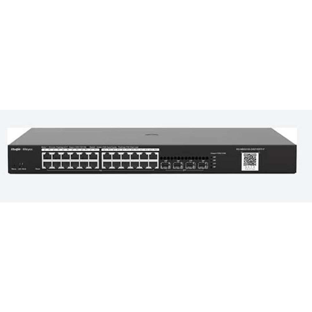 RUIJIE REYEE RG-NBS3100-24GT4SFP-P 24 PORT GIGABIT + 4X1GB SFP UPLİNK L2 YONETILEBILIR 370 W POE RACKMOUNT SWITCH