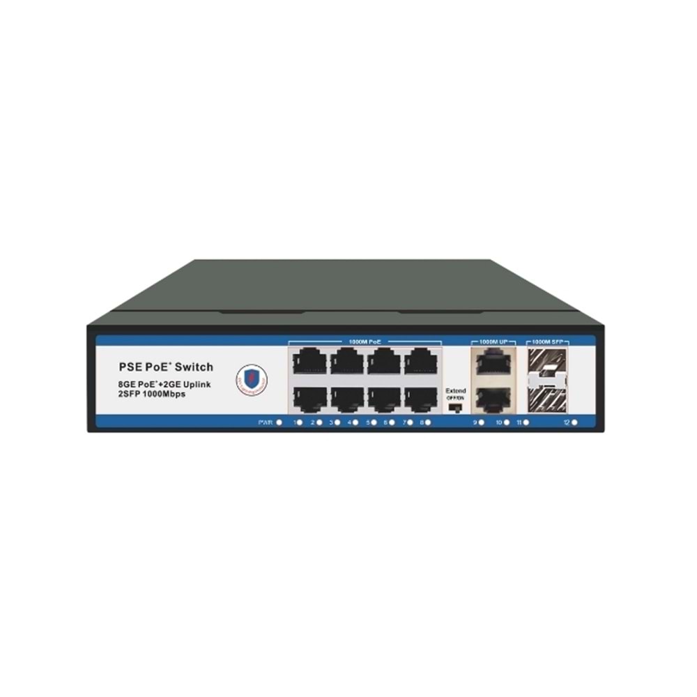 ODS-8P2U2S 8 Port 10/100/1000 Mbps Gigabit Switch +2sfp Fiber