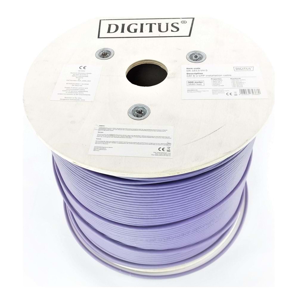 DIGITUS CAT 6 U-UTP250 MHz Eca (EN 50575) , AWG 23/1,lsoh 500 MT