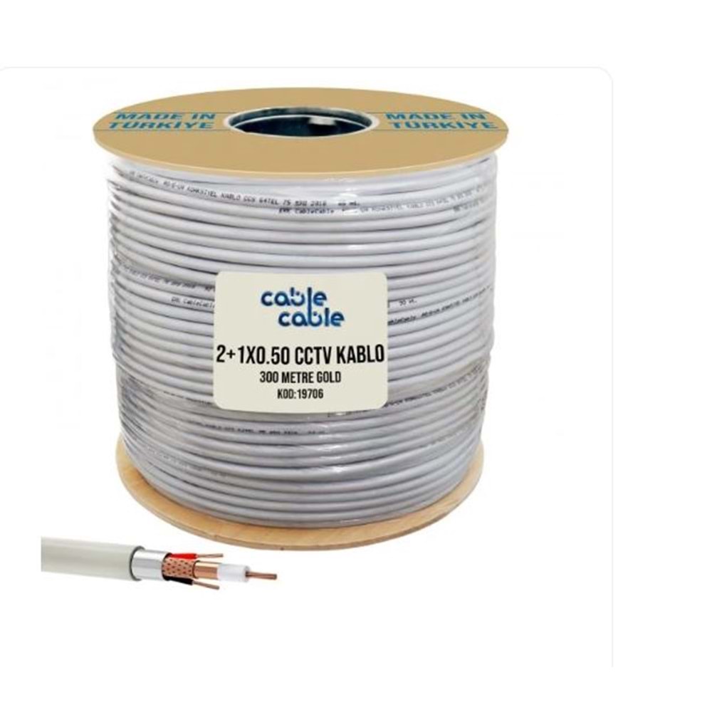 CKR SECURİTY 2+1 0,50 GOLD 300 MT KAMERA KABLOSU