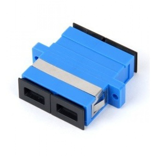Adapter-SC/UPC-With flange-Duplex-SM -Blue-Two-pie Adaptör