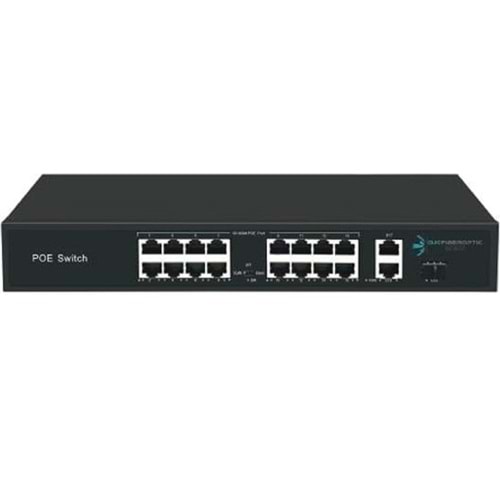 ODS-16P2U-200 16*10/100M POE PORTS+2* GİGABİT ETHERNET UPLİNK PORTS