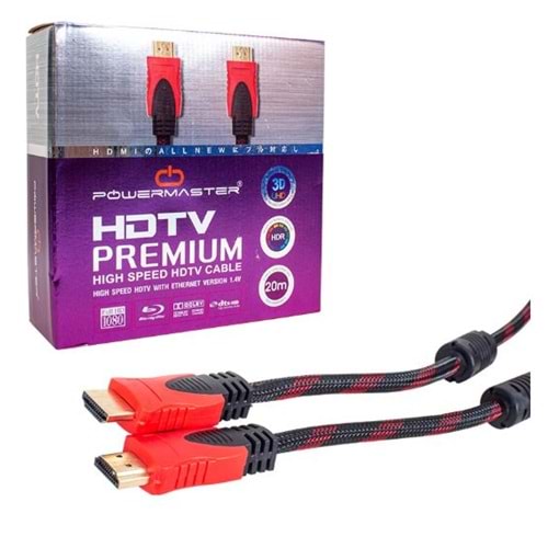 20 METRE HDMI 1.4V 3D ÖRGÜLÜ KUTULU HDMI KABLO