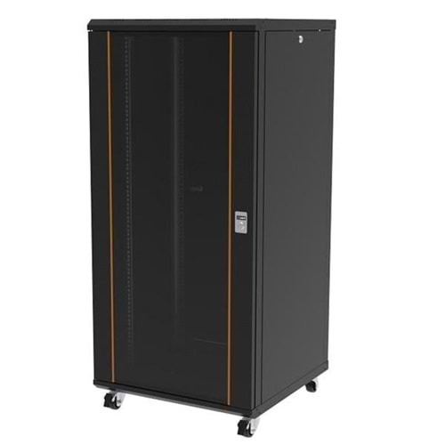 AG-VB42U8080S1-BAAA-A-M1-42U8080 AGERMONTAJLI VEGA SERISI DIKILI TIP KABINET (ONTEK ACILIM CITALI CAM/B - S1 SİYAH)