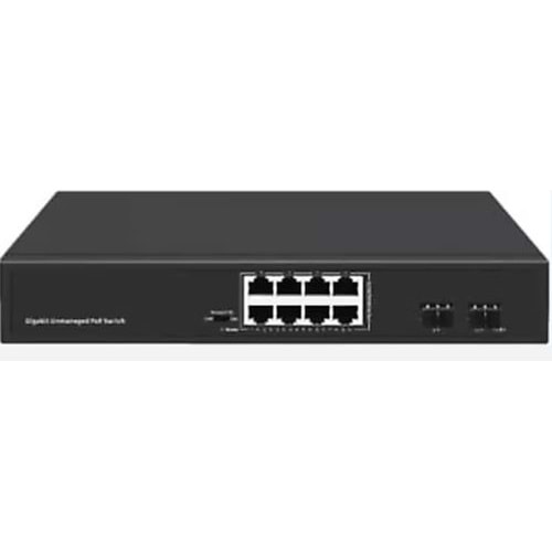 ODS-8P2S 8 Port 10/100/1000 Mbps Gigabit Switch +2sfp Fiber